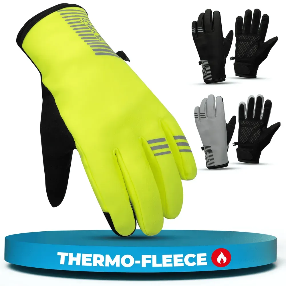 Winterhandschuhe mit Thermo-Fleece & 3M Isolierung „THERMO-PLUS“ - Gelb - M