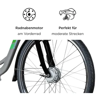 28 Zoll RH 50 cm Damen grau/grün