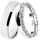 DOOSTI Trauring DOOSTI Schmuck Geschenk Trauring Ehering Partnerring LIEBE Gr 50 silber silberfarben Fingerringe Damen 50 Sterlingsilber 5mm Trauring wahlweise oder ohne