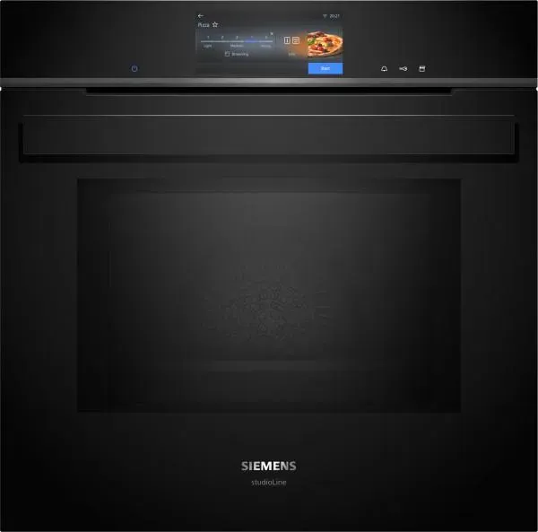 Siemens studioLine HS938GEB1 - iQ700 Dampfbackofen mit 5 Jahre Garantie, Schwarz/Edelstahl, 60 x 60 cm