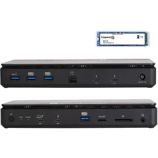 Sonnet Technologies Sonnet Echo 13 Thunderbolt 5 SSD Dock - 2TB Thunderbolt 4 Ports), Dockingstation – USB Hub, Schwarz