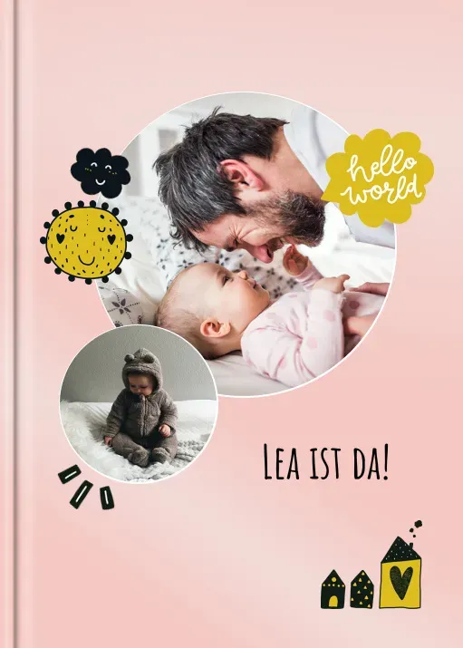 Digital "Baby Girl" im Format A4 hoch