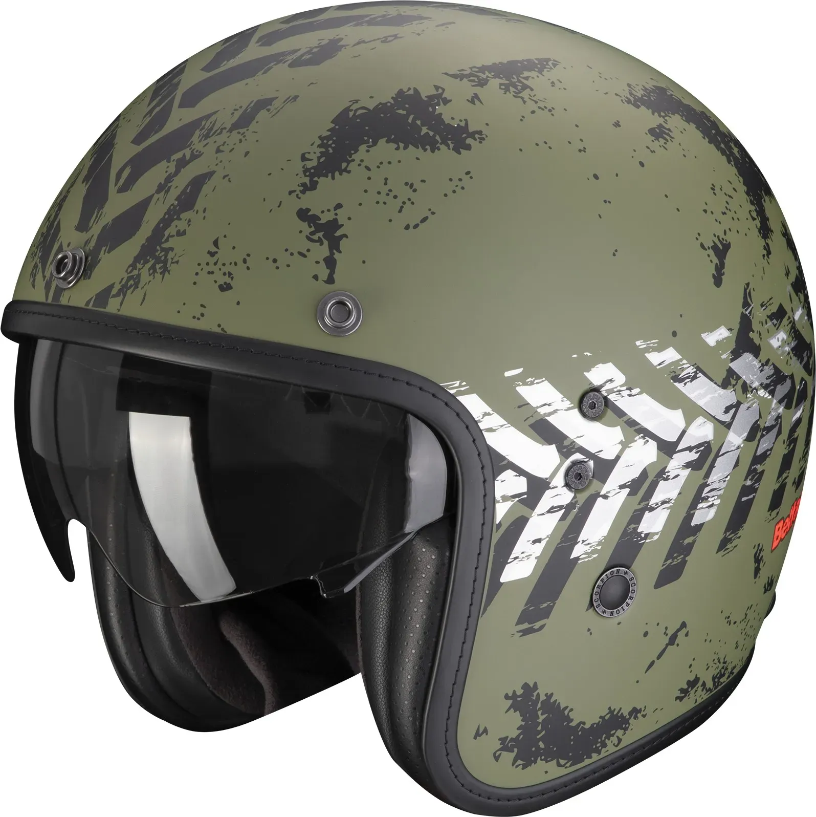 Scorpion Belfast Evo Nevada Matt Green-Silver S Nevada Matt Gün Silber Gr. S 55/56