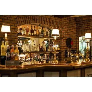 Papermoon Fototapete BAR-TRESEN, Theke bunt 4,00 m x 2,60 m