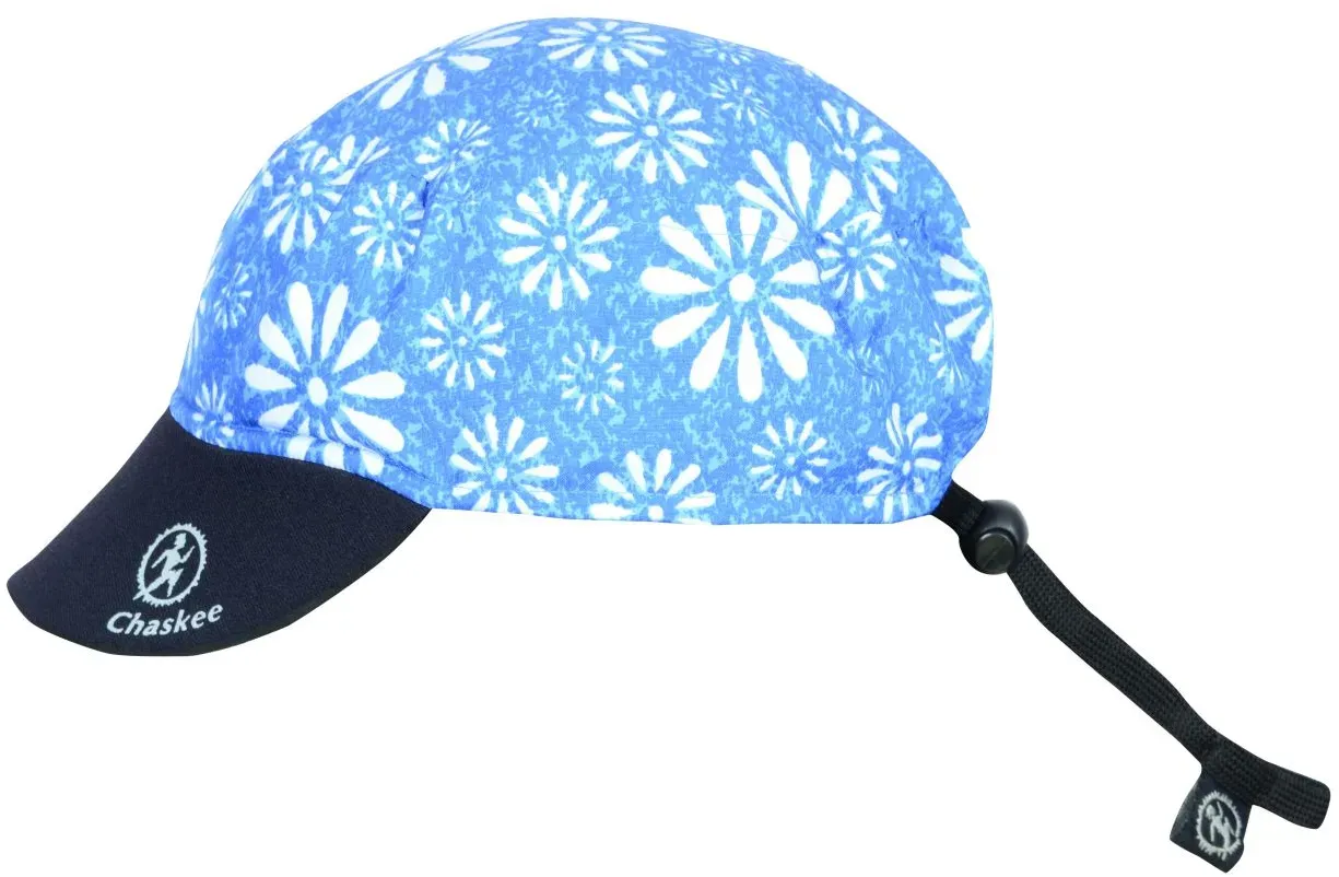 Chaskee Reversible Cap Happy Flowers Funktions-Sportkappe hellblau - STK