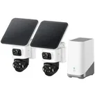 Eufy Überwachungskamera SoloCam S4 2-Cam Kit, PTZ, außen, 8 MP, 4K, 8-fach Zoom, Akku, Solar, WLAN, mit 2 Kamera und NVR