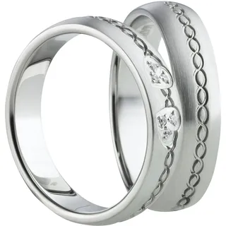 Mabro Partnerringe Verlobungsringe AB1000/1001 Edelstahl