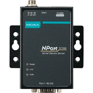 MOXA NPORT 5110A - Geräteserver, 1x RJ45, 1x RS-232, DB9