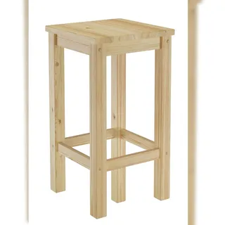 Erst-Holz Barhocker Kiefer Massivholz Tresenhocker wählbar in 60cm oder 80cm V-90.71-44-45