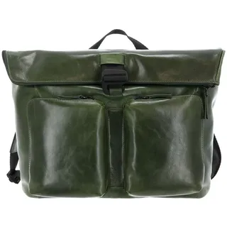 LEONHARD HEYDEN Porto Messenger Leder 38 cm grün