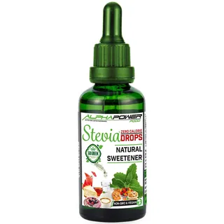 Original reine Stevia Zucker Drops 1x100ml Vegan & GMO-frei flüssiger Zuckerf...