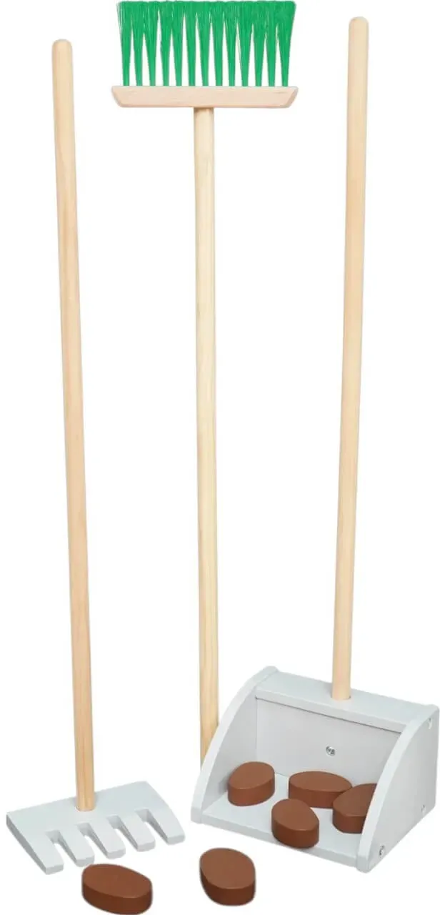Bollensammler-Set Hobby Horse Mistgabel Holzoptik
