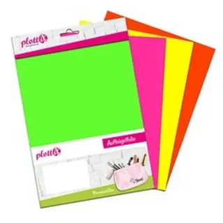 Plottix PremiumFlex Neon Aufbügelfolie 4 St. farbsortiert neon Flex-Folie 20.0 c