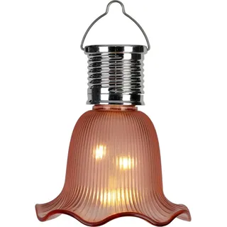 Solarblume hängend 8x10 cm inkl Akku 1,2V 40mAh Solarleuchte Garten Balkon Terrasse LED Deko