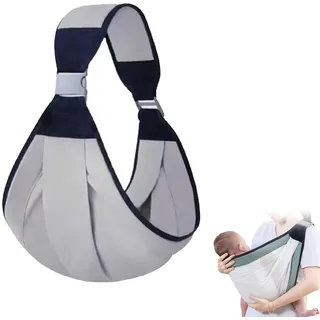 Divinraft Baby Sling Carrier, Divineraft Baby Sling, Divinraft Toddler Sling, Divinraft Toddler Sling Carrier, Baby Sling Carrier Newborn to Toddler, Breathable Baby Carrier (Grey,Four seasons style)