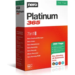 Nero Platinum 365  ; 1 Gerät 1 Jahr