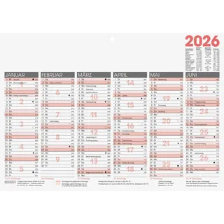 Brunnen Tafelkalender 2026 A4 quer
