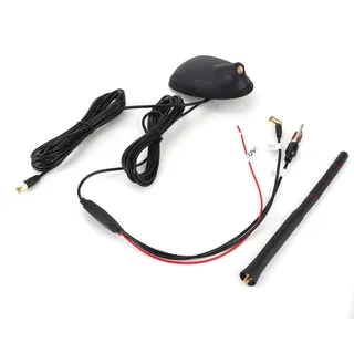 ej.life DAB-Aktivantenne, Auto-DAB-GPS-FM-Antenne, Aktiv Verstärkt, Dachmontage, Wasserdicht, Staubdicht, Universelle Auto-Signalantenne