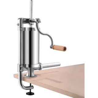 Costway 1,5L Wurstfüller Wurstmaschine Wurstfüllmaschine Wurstpresse inkl. 4 Fuellrohre