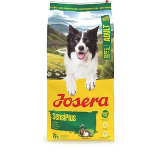 JOSERA Adult SensiPlus Ente & Reis (1 x 12,5 kg) | Premium Trockenfutter für ausgewachsene empfindliche Hunde | mit viel Biotin für gesunde Haut & Fell | hoch verdaulich | glutenfrei | 1er Pack