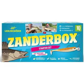 Lieblingsköder Zanderbox - Angelset zum Raubfischangeln, Köderset zum Angeln auf Zander, Kunstköderset zum Spinnfischen