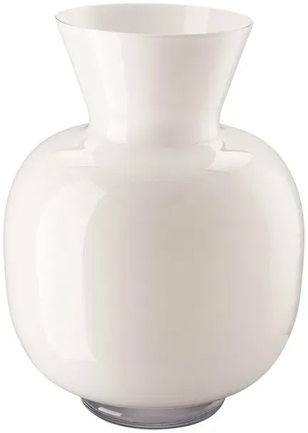 Rosenthal Glas Vase ANNA - Rund - Ø 26,3 cm - H 34 cm - weiß