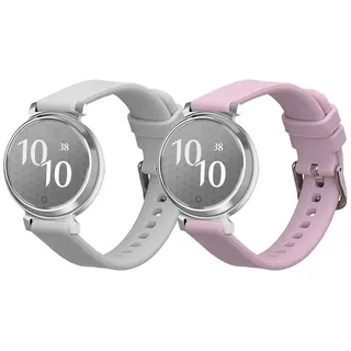 kwmobile Uhrenarmband für Garmin Lily 2 / Lily 2 Active Armband Smartwatch, 1-tlg., Ersatzarmband für Fitnesstracker - Wechselarmband Smartwatch grau|lila
