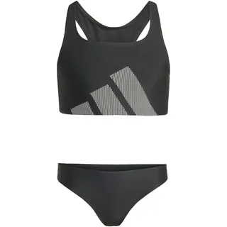 adidas Big Logo C-back Bikini Set, Black, 12-13 Years