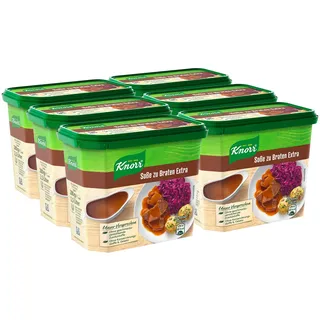 Knorr Soße zu Braten Extra ergibt 2,5 Liter, 6er Pack