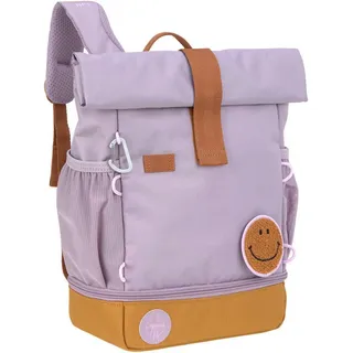 Lässig Kinderrucksack »Little Gang, Mini Rolltop Backpack, lilac«, Reflektoren, aus recycelten PET-Flaschen, lila