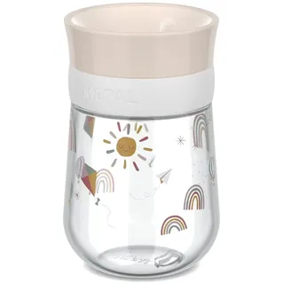 Mepal 360° Mio 300 ml - Trinklernbecher - Auslaufsicher - 360 Rand ermöglicht das Trinken von jeder Seite - Intelligenter Deckel schließt sich, wenn das Trinken aufhört - - Sunshine Rainbow