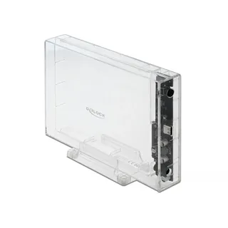 DeLock 42623 Festplattengehäuse/SSD-Festplattengehäuse transparent
