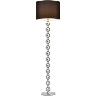 [lux.pro] Stehleuchte Spheric Black Ø48x155 cm Schwarz/Chrom
