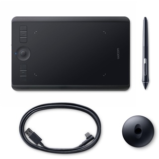 Wacom Intuos Pro Grafiktablett (Größe: S)/Kleines, professionelles Stifttablett (inkl. Wacom Pro Pen 2 Eingabestift mit Ersatzspitzen, geeignet für Windows & Mac) - Ideal für Home-Office & E-Learning, schwarz