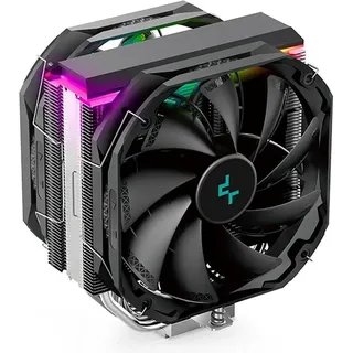 Deepcool R-AS500-BKNLMP-G Computer Kühlkomponente Prozessor Kühler 14 cm Schwarz 1 Stück(e) (159 mm), CPU Kühler, Schwarz