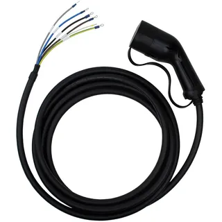 Loady Ladekabel Typ 2 offenes Ende - 11 kW - 3-Phasen 16A-CX-CC-T2-0-11-5M