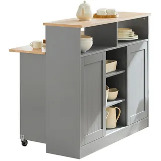 SoBuy Sideboard Kücheninsel mit Arbeitsfläche Küchenschrank Kommode FSB36-HG