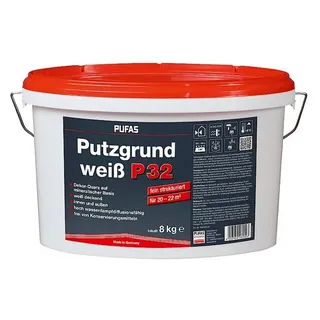 Pufas Putzgrund P32 Weiß 8 l