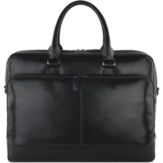 Bugatti Romano Aktentasche Leder 40 cm Laptopfach schwarz