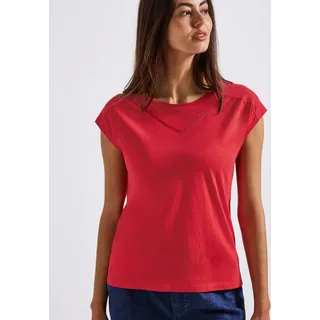 STREET ONE 'Shirt mit Dekotape' Rot | Gr.: 42