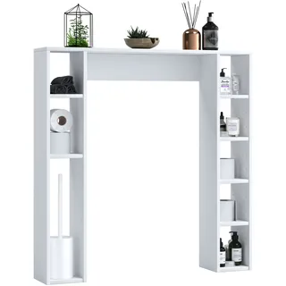 VCM Holz Wandregal Überbau WC Bad Regal Tinol M