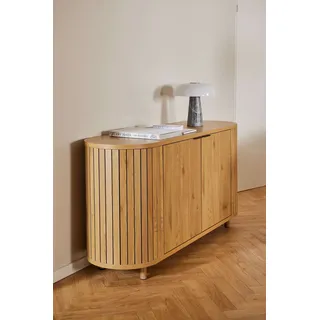 Actona GROUP Sideboard Colima Anrichte, matt Wildeiche rau Melamin, Gestell Wildeiche, 160x45x80 cm
