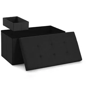 Blumtal Sitzbank Schwarz, Kunststoff, 38x38x76 cm Esszimmer, Bänke, Sitzbänke