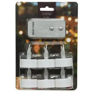 Kaemingk Lumineo LED Teelichter mit Fernbedienung - 6er Set