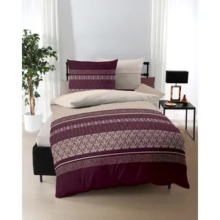 KAEPPEL Valencia Feinbiber bordeaux 135 x 200 cm + 80 x 80 cm
