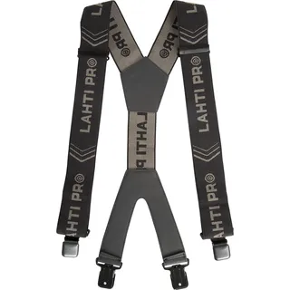 Lahti PRO Hosenträger Arbeit für Herren | 5cm Breit | Y Style Form Shape | für Shosen, Arbeitshosen, Motorradhose | mit sehr Starken 4 Metall Clip | für Männer und Damen elastisch, verstellbar - Einheitsgröße