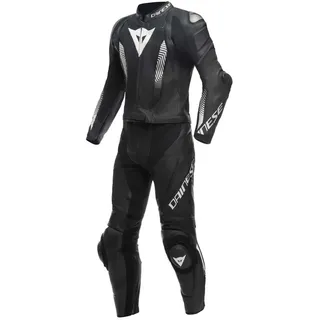 Dainese Laguna Seca 5 Perforierter Lederanzug - Black / Black / White - 44
