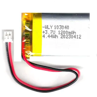 LIPO 3,7 V Akku 1200mAh Polung: Links schwarz/rechts rot JST-PH 2.0 Stecker