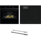 AEG Backofen-Set "HH24BSISML", A+ (A+++-D), schwarz, Herdsets, SaphirMatt-4x Kratzresistentere Oberfläche, Bridgefunktion, Vollauszug