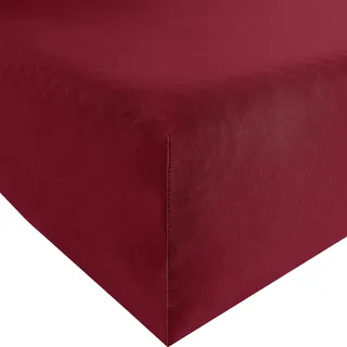 Jersey 90 x 190 - 100 x 220 cm cabernet